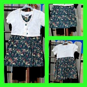 *VNTG* IN DESIGN sz 4 flowered 👗